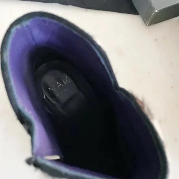 Anaki Paris Jimmy Calf Hair Leopard Print Fur Side Zip Fur Ankle Boots Size 38 - Picture 8 of 14